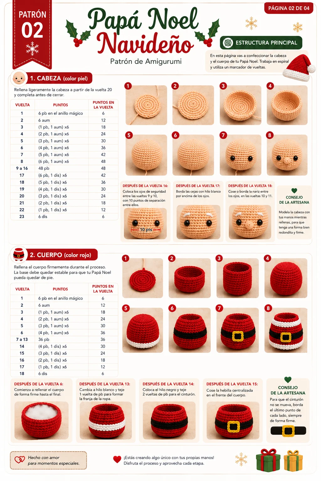 Ejemplo de patrón: La base de tu amigurumi