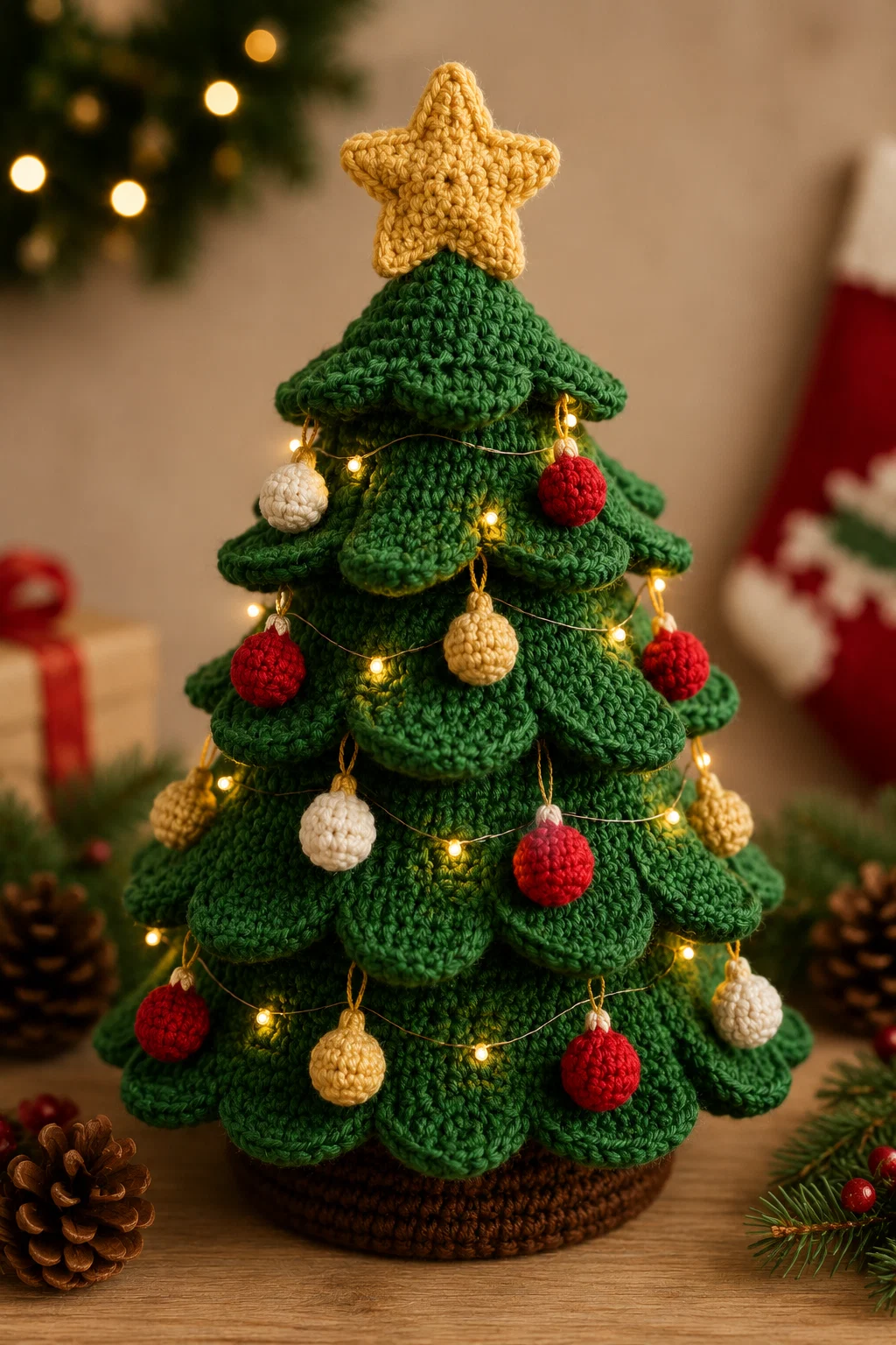 Amigurumi de Árboles de Navidad