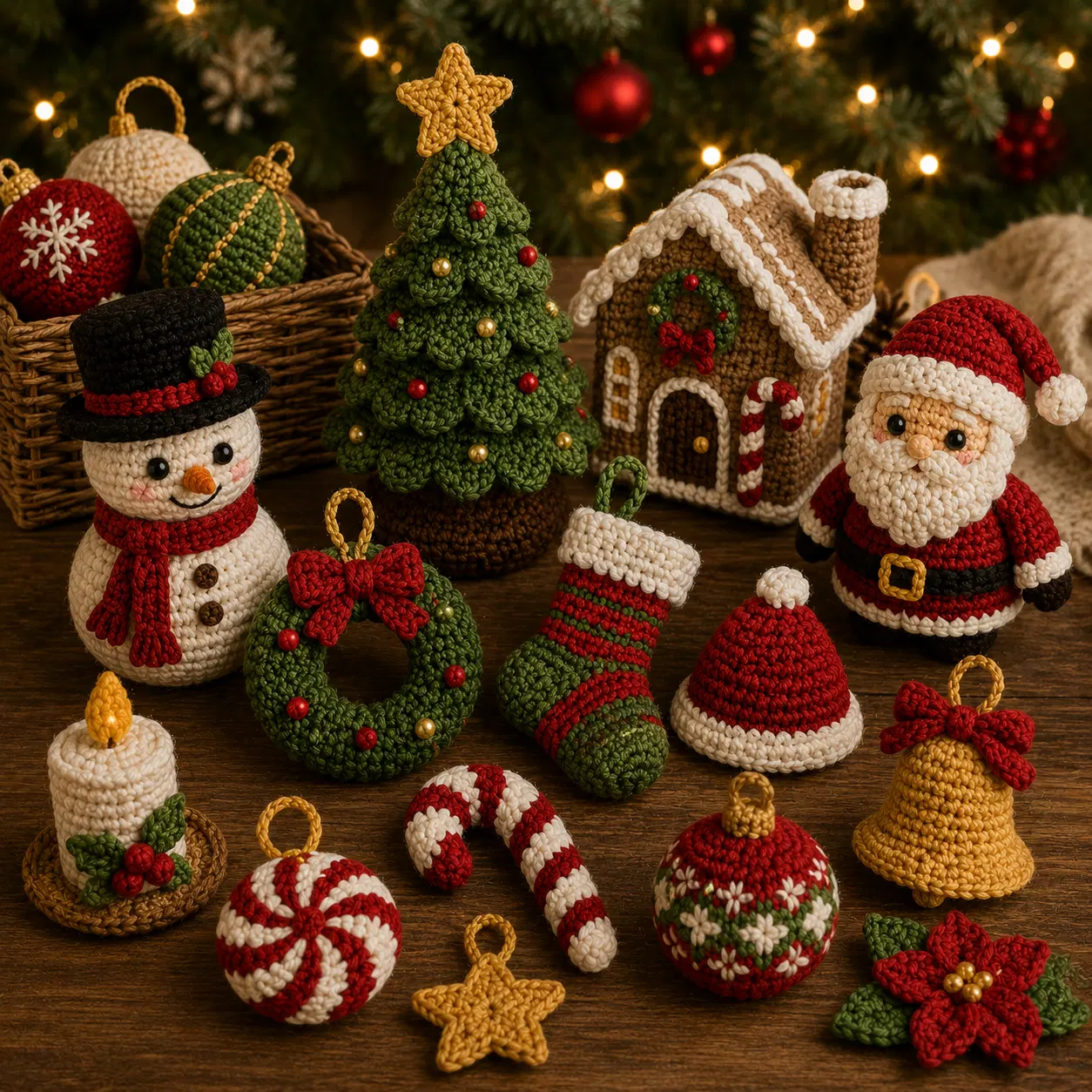 Amigurumi de Objetos navideños